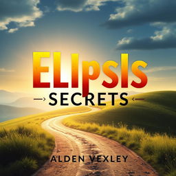 A flat book cover design for 'Elipsis Secrets' by Alden Vexley