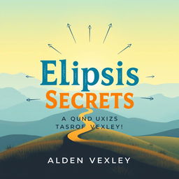 A flat book cover design for 'Elipsis Secrets' by Alden Vexley