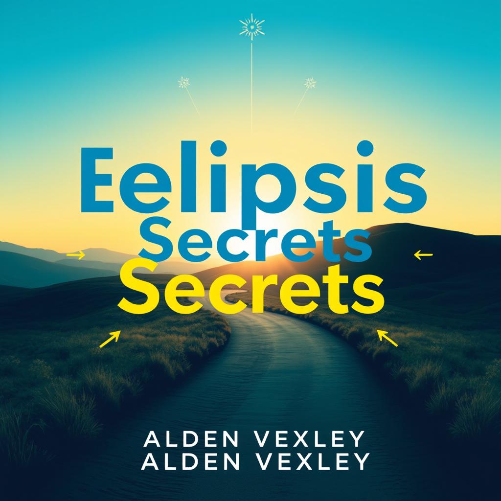 A flat book cover design for 'Elipsis Secrets' by Alden Vexley