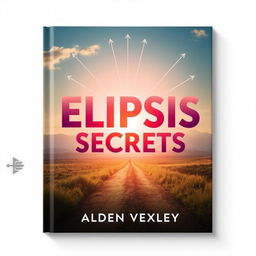 A flat book cover design titled 'Elipsis Secrets' with the author's name 'Alden Vexley' in a smaller font placed at the bottom center