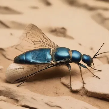 During the excavation of an ancient Egyptian tomb, archaeologists discovered preserved aculei belonging to ancient hymenopterous insects.