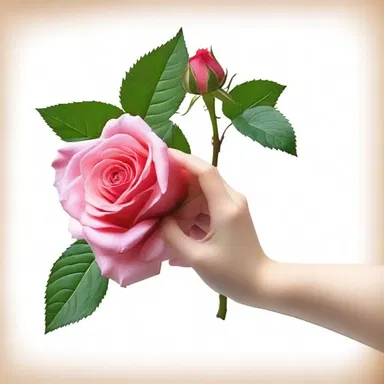 The aculeus of the rose pricked his finger as he carefully handed it to her.