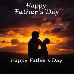 A stunning and atmospheric photograph capturing the essence of Father's Day