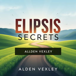 A flat book cover design titled 'Elipsis Secrets' by Alden Vexley