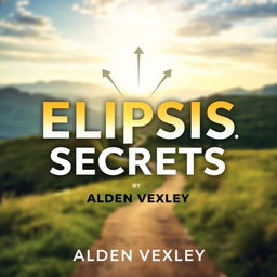 A flat cover design for a book titled 'Elipsis Secrets' by Alden Vexley