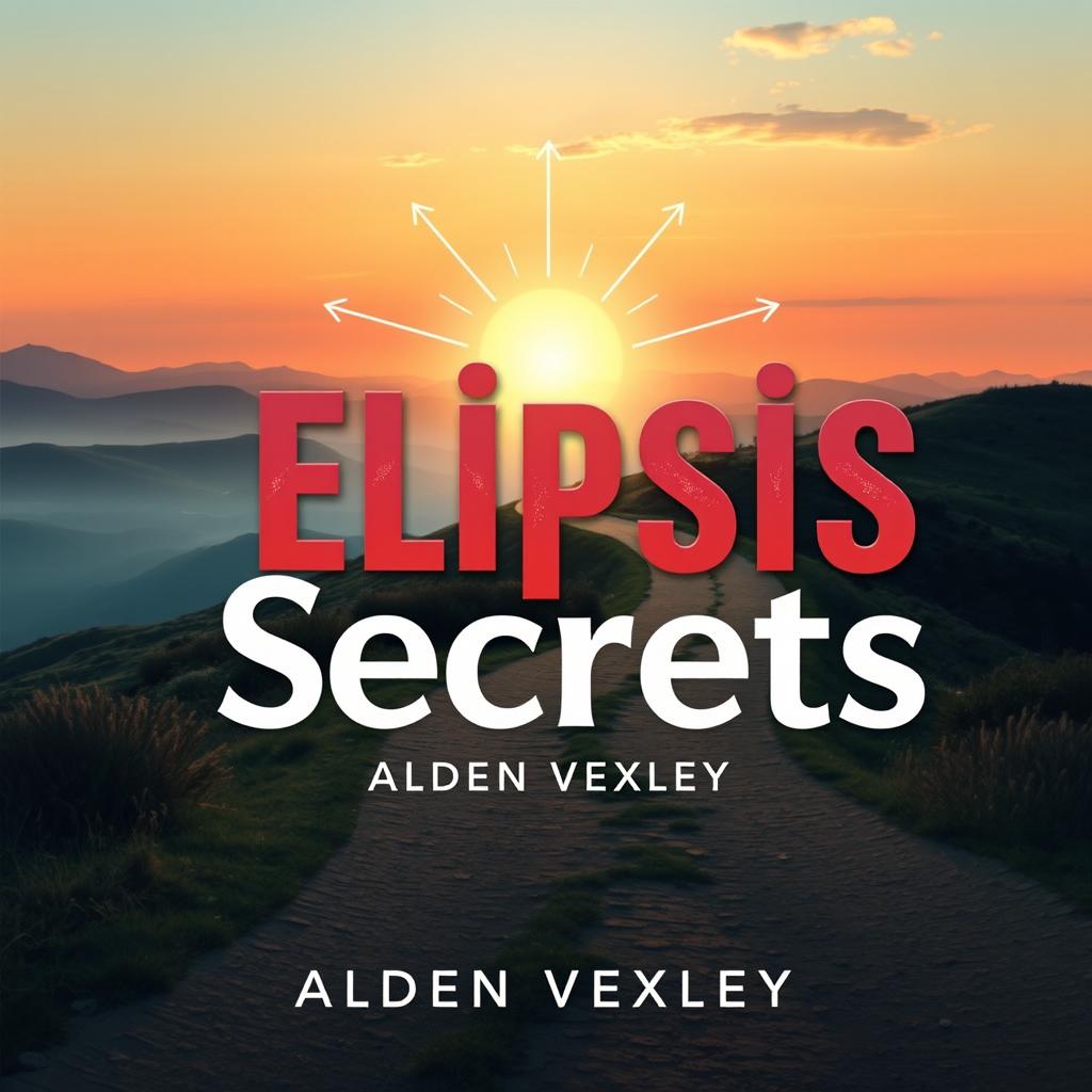 A flat cover design for a book titled 'Elipsis Secrets' by Alden Vexley