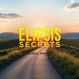 A flat cover design for a book titled 'Elipsis Secrets' by Alden Vexley