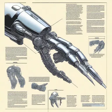 In the superhero comic, the villain's weapon of choice was a mechanical arm with aculei that could penetrate any material.