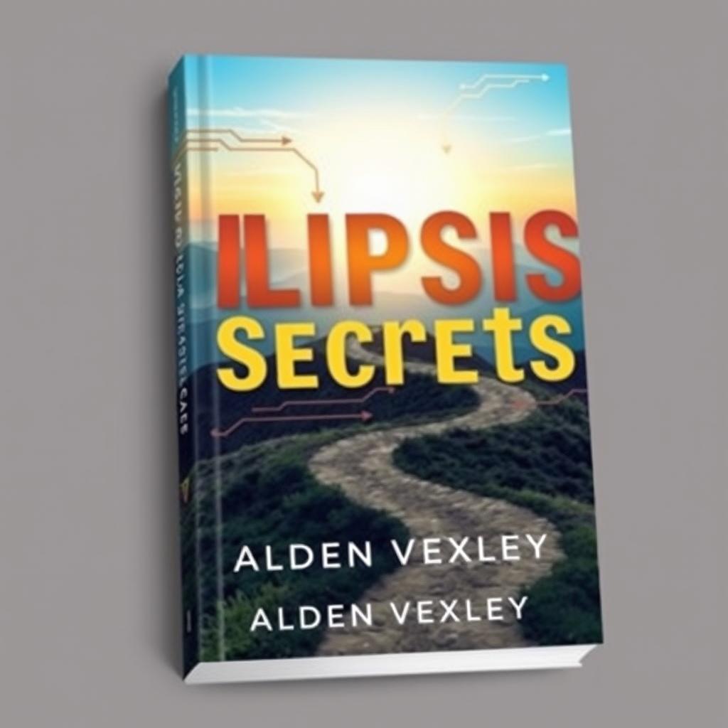 A flat book cover design titled 'Elipsis Secrets' by Alden Vexley