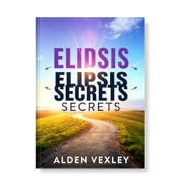 A flat book cover design titled 'Elipsis Secrets' by Alden Vexley