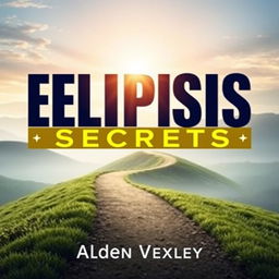 A flat book cover design titled 'Elipsis Secrets' by Alden Vexley