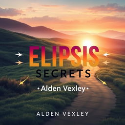 A flat book cover design titled 'Elipsis Secrets' by Alden Vexley