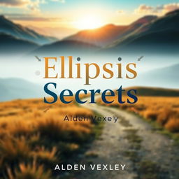 A flat book cover design titled 'Elipsis Secrets' by Alden Vexley