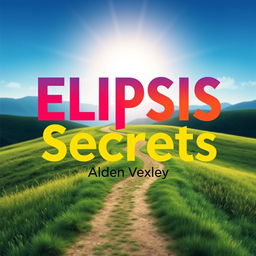 A flat book cover design titled 'Elipsis Secrets' by Alden Vexley