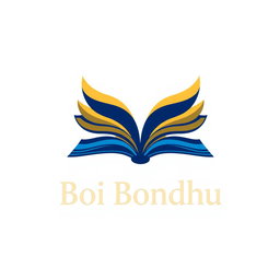 A creative and modern logo design for 'Boi Bondhu', a book-related concept