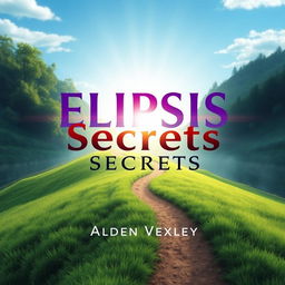 A flat book cover design featuring a serene landscape with a winding path leading toward a bright horizon symbolizing transformation