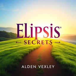 A flat book cover design featuring a serene landscape with a winding path leading toward a bright horizon symbolizing transformation