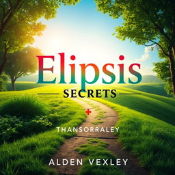 A flat book cover design featuring a serene landscape with a winding path leading toward a bright horizon symbolizing transformation