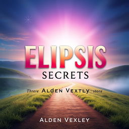 A flat book cover design featuring a realistic image of a serene landscape with a winding path leading toward a bright, transformative horizon