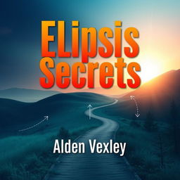 A flat book cover design titled 'Elipsis Secrets' prominently displayed in bold, eye-catching large font at the center