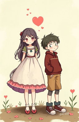 A whimsical and intriguing story about a magical girl who transforms into a teenager and meets a young boy who can also transform into a teenager