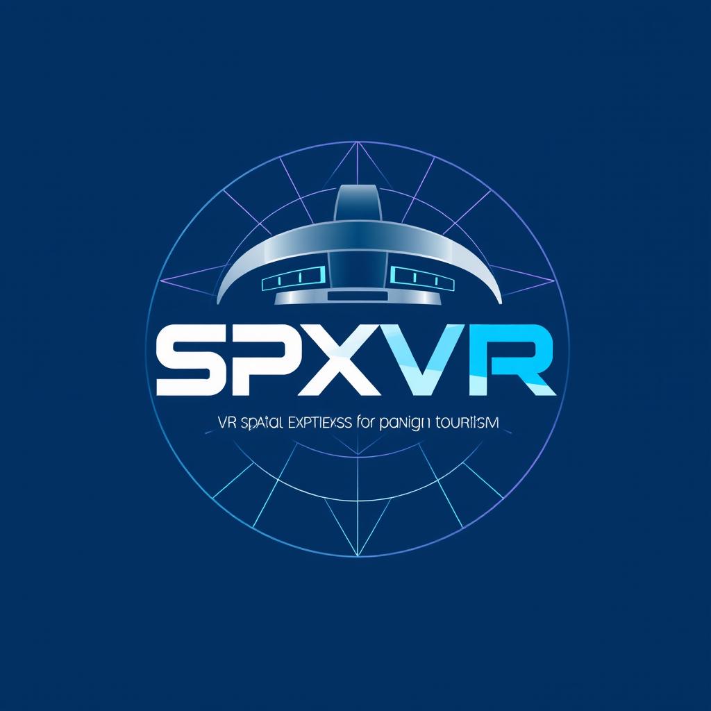 A logo design for a company named 'SPXVR' focused on VR Spatial Experiences for manufacturing and tourism