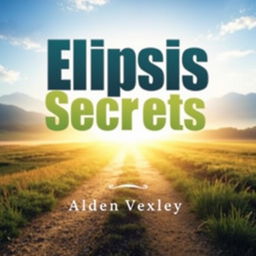 A book cover design titled 'Elipsis Secrets' prominently displayed in a bold, eye-catching large font at the center