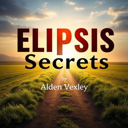 A book cover design titled 'Elipsis Secrets' prominently displayed in a bold, eye-catching large font at the center