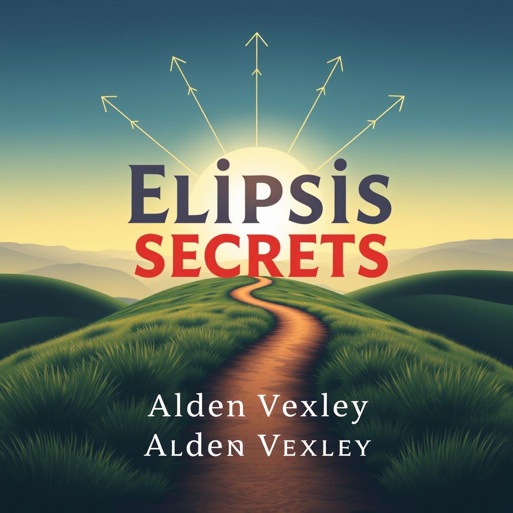 A graphic book cover design titled 'Elipsis Secrets' in bold, eye-catching large font at the center, using contrasting colors that draw attention