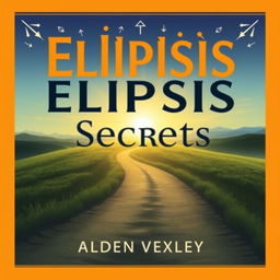 A graphic book cover design titled 'Elipsis Secrets' in bold, eye-catching large font at the center, using contrasting colors that draw attention
