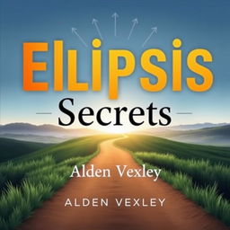A graphic book cover design titled 'Elipsis Secrets' in bold, eye-catching large font at the center, using contrasting colors that draw attention
