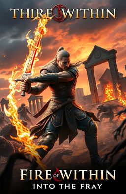 A dynamic scene from 'The Fire Within: INTO THE FRAY' featuring a fierce battle in a mystical realm