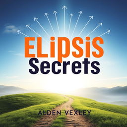 A flat book cover design titled 'Elipsis Secrets' prominently displayed in bold, eye-catching font at the center