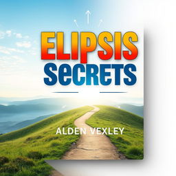 A book cover design titled 'Elipsis Secrets' by Alden Vexley, presented in an engaging flat layout, completely filling the square space without any empty areas