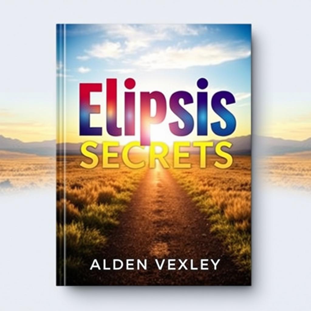 A flat book cover design featuring a realistic image of a serene landscape with a path leading toward a bright, inviting horizon, symbolizing transformation