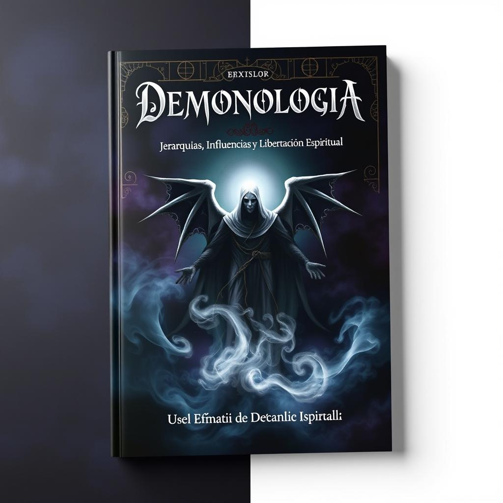 Book cover design for 'Demonología: Jerarquías, Influencias y Liberación Espiritual'