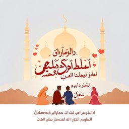A visually appealing poster depicting the relationship between prayer (namaz) and strengthening family bonds