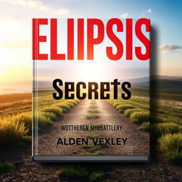 A flat book cover design featuring the title 'Elipsis Secrets' in large, bold, eye-catching font at the center of the cover, using an intriguing color contrast that draws attention