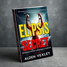 A realistic, vibrant book cover design featuring a powerful scene of a person breaking free from chains, symbolizing transformation and change