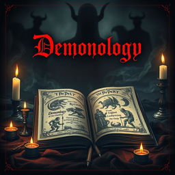 A captivating book cover for a Demonology book