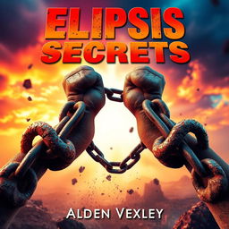 A realistic and vibrant scene that captures a powerful moment of transformation and change, featuring a person breaking free from heavy, rusted chains, symbolizing empowerment