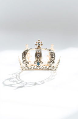 A simple and elegant crown resting on a pristine white background