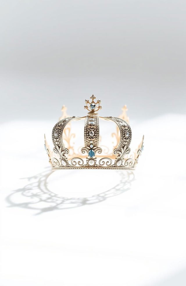 A simple and elegant crown resting on a pristine white background