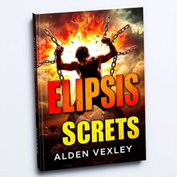 A realistic and vibrant book cover featuring a powerful scene of a person breaking free from chains, symbolizing transformation and change