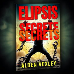 A realistic, vibrant book cover design titled 'Elipsis Secrets' by Alden Vexley