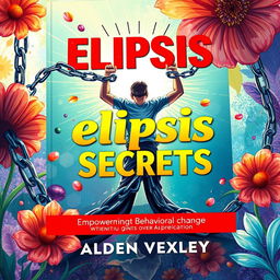 A vibrant and realistic book cover illustration featuring a person breaking free from chains at the center, symbolizing transformation and empowerment