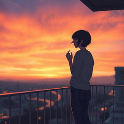 A poignant scene depicting the sense of longing and nostalgia for a secret love