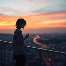 A poignant scene depicting the sense of longing and nostalgia for a secret love