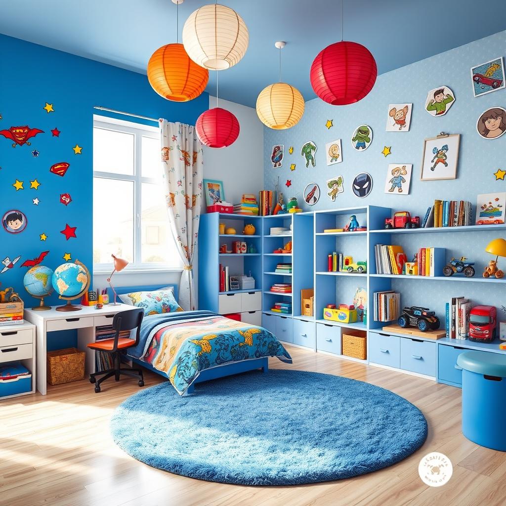 Playful Superhero Haven for Boys