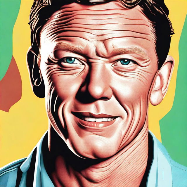 A high-quality digital art portrait of a young Matthew Lillard